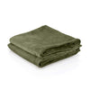 Lot de 2 serviettes ZenGrowth Serenza en microfibre 45x90 cm  Vert olive foncé