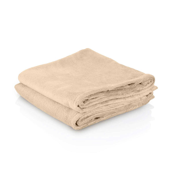 Lot de 2 serviettes ZenGrowth Serenza en microfibre 45x90 cm  Sable