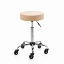 ZenGrowth Tabouret Beige avec structure chromée