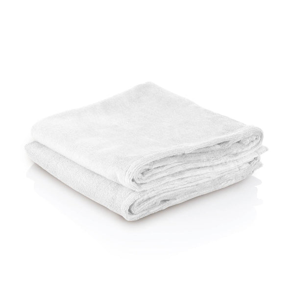 Lot de 2 serviettes de massage ZenGrowth Serenza en microfibre 45 x 90cm Blanc
