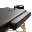 ZENGROWTH Table de massage Belverde 3.0 Noir 71cm avec repose bras