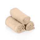 Lot de 3 serviettes ZenGrowth Serenza en microfibre 30x50cm Sable
