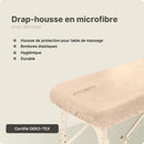 Housse microfibre ZenGrowth Serenza avec découpe visage Sable