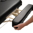 ZENGROWTH Table de massage Belverde 3.0 Noir 71cm avec repose bras