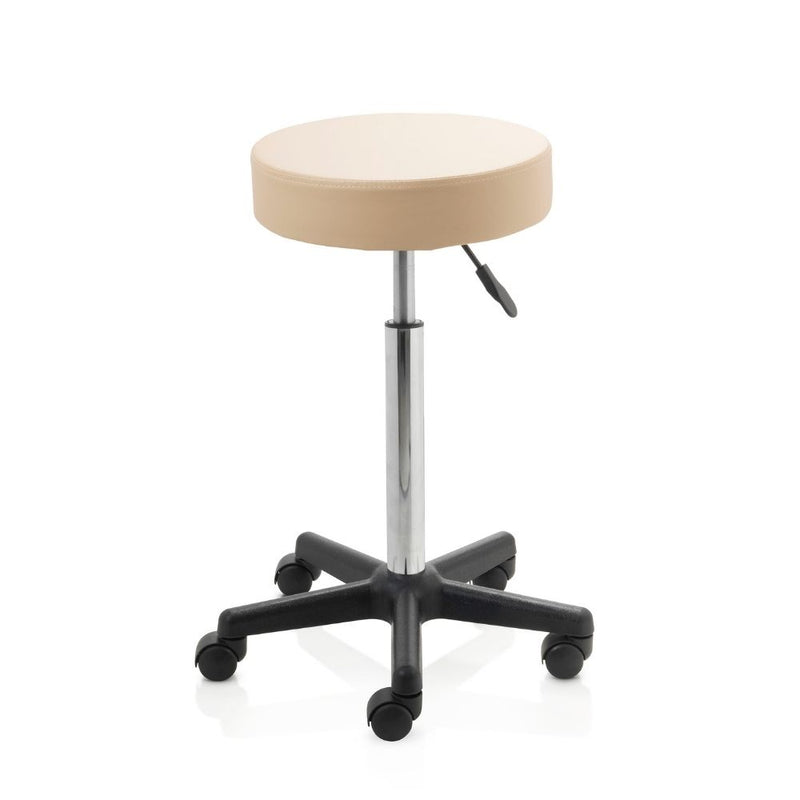 ZenGrowth Tabouret Beige avec structure en plastique sans anneau de pied