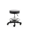ZenGrowth Tabouret noir avec structure en plastique avec anneau de pied