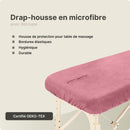 Housse microfibre ZenGrowth Serenza avec découpe visage Rose poudré