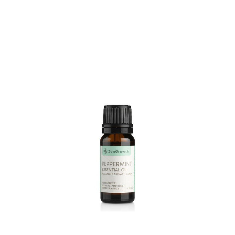 ZENGROWTH Présentoir d'huiles essentielles biologiques de menthe poivrée avec 12 flacons