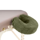 Drap-housse ZenGrowth Serenza  en microfibre avec housse d'appui-tête Vert olive foncé