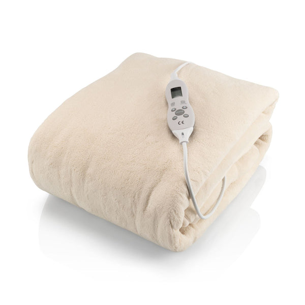 Couverture chauffante en polaire douce