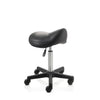 ZenGrowth Tabouret selle noir avec structure en plastique sans anneau de pied
