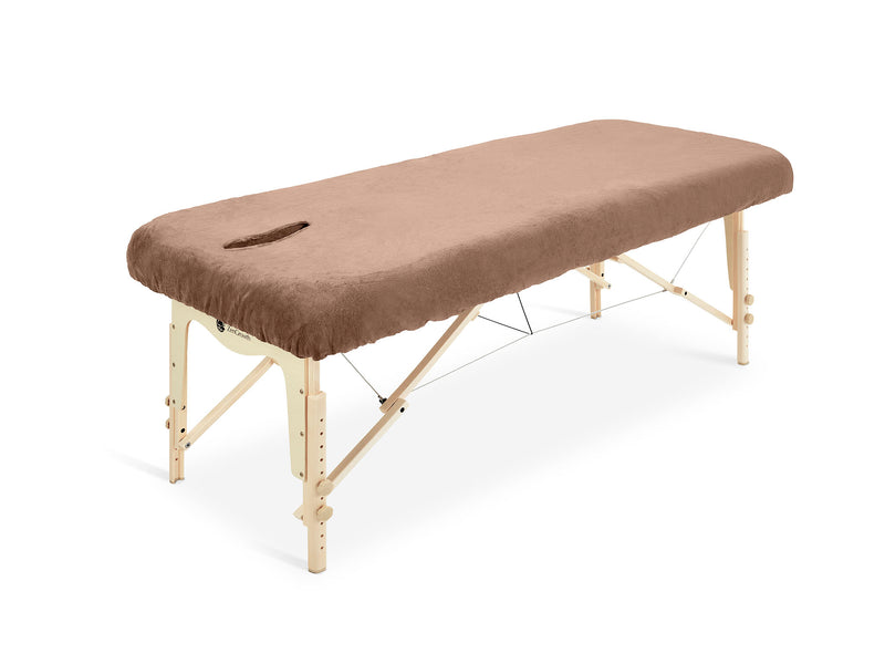 ZenGrowth Serenza housse en microfibre avec trou visage brun