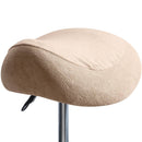 Housse en éponge pour tabouret rond ou selle marron clair