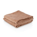 Lot de 2 serviettes de massage ZenGrowth Serenza en microfibre 45 x 90cm Brun