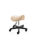 ZenGrowth Tabouret selle beige avec structure en plastique sans anneau de pied