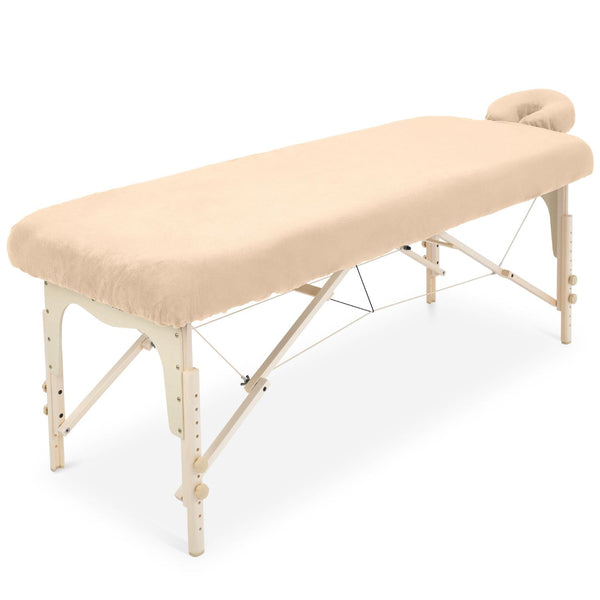 Drap-housse ZenGrowth Serenza  en microfibre avec housse d'appui-tête Sable