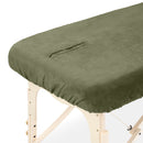 Housse microfibre ZenGrowth Serenza avec découpe visage Vert olive foncé