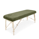 Housse microfibre ZenGrowth Serenza avec découpe visage Vert olive foncé