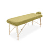 Drap-housse ZenGrowth Serenza  en microfibre avec housse d'appui-tête Vert olive clair