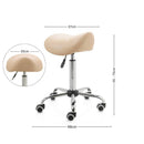ZenGrowth Tabouret selle beige avec structure chromée