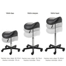ZenGrowth Tabouret selle Noir avec structure en plastique