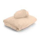 Drap-housse ZenGrowth Serenza  en microfibre avec housse d'appui-tête Sable