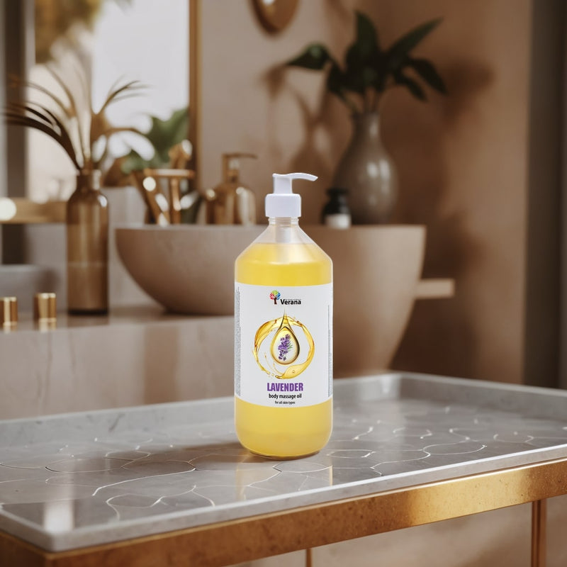 Verana Huile de massage à la lavande 1L
