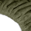 Housse microfibre ZenGrowth Serenza avec découpe visage Vert olive foncé