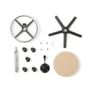 ZenGrowth Tabouret Beige avec structure en plastique avec anneau de pied