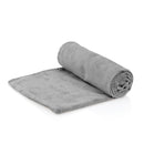 Lot de 2 serviettes de massage ZenGrowth Serenza en microfibre 45 x 90 cm Gris