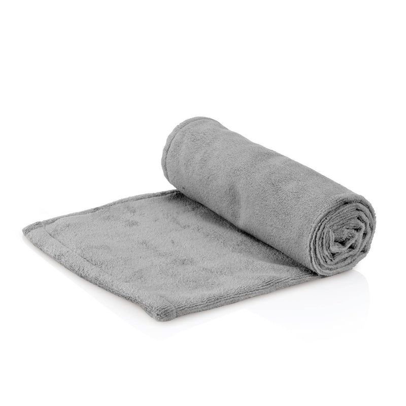 Lot de 2 serviettes de massage ZenGrowth Serenza en microfibre 45 x 90 cm Gris