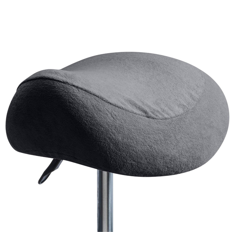 Housse en éponge pour tabouret rond ou selle gris