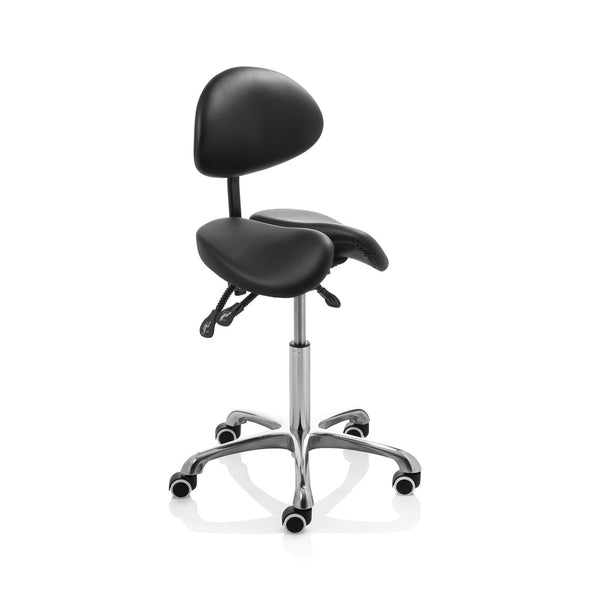 Tabouret ZenGrowth 2 selles avec dossier noir