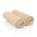 Lot de 2 serviettes ZenGrowth Serenza en microfibre 45x90 cm  Sable