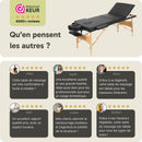 ZENGROWTH Table de massage pliante Economy Liftback Noir