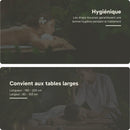 Housse table de massage sans découpe marron clair XL