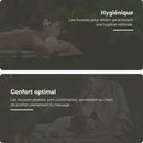 Housses faciales jetables noires pour table de massage – 100 pièces