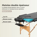 ZENGROWTH Table de massage pliante Economy Liftback Noir