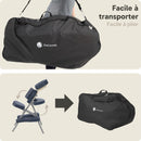 ZENGROWTH Chaise de massage pliante Valo bleu-foncé