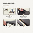 ZENGROWTH Table de massage pliante Economy Liftback Noir