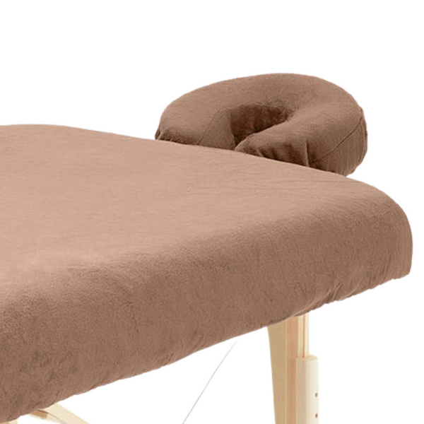 ZenGrowth Serenza Drap-housse en microfibre avec housse appui-tête brun