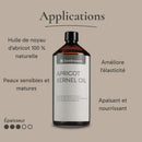ZenGrowth Huile de noyau d'abricot 100% naturelle 1l