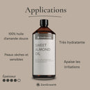 ZenGrowth Huile d'amande douce 100% naturelle 1l