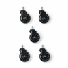 Roues de salon pour tabourets et tabourets selle