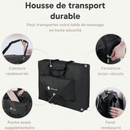 ZENGROWTH Table de massage pliante Athlete Noir 63.5cm