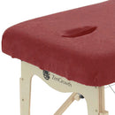 ZENGROWTH Housse table de massage avec découpe Rouge foncé