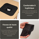 Housses faciales jetables noires pour table de massage – 100 pièces