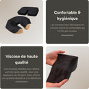 Housses faciales jetables noires pour table de massage – 100 pièces