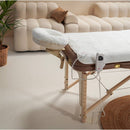 Housse de table et de têtière en polaire douce Blanc