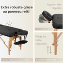 ZENGROWTH Table de massage Gavia Noir 71cm